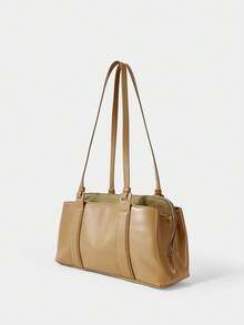 SHECARRY Women's Tote Bag, Fashion Versatile Shoulder Bag, Large Capacity Handbag - Brown - View 4