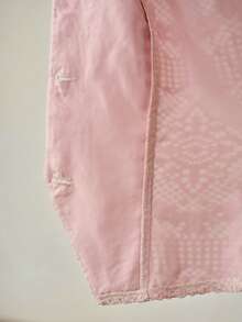 MOTF PREMIUM FASHIONABLE & ELEGANT CUSTOM-MADE SLEEVELESS VEST, LIGHTWEIGHT LUXURY LACE BEADED TRIM V-NECK FITTED VEST, SPRING/SUMMER - Pink - View 8