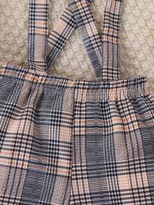 2pcs Baby Boys Short Sleeve Shirt Jumpsuit With Bowtie & Plaid Suspenders Shorts, Gentleman Outfit Suitable For Festivals And Outdoor Activities, Summer Toddler Suit Bow Tie Baby Boy Elegant Clothes Baby Boy Gentleman Outfit Baby Boy Plaid Outfit Boy Summer Outfit Set Vintage Clothes Baby Baby Boy Short Sleeve Suits