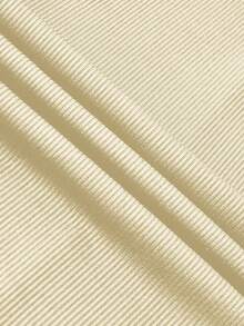 Franclia Bộ 2 món áo liền quần dài tay ôm dáng cổ vuông màu trơn - Màu Khaki - Xem 7