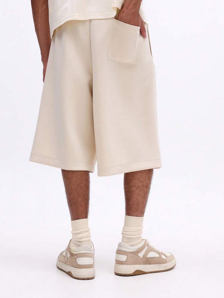 Wide Leg Pull On Shorts With Drawstring