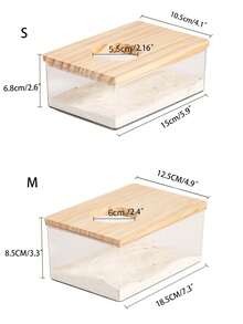 1pc Rectangular Hamster Bath Tub, Bathroom Toilet Dual-Use Bathtub - Clear - View 6