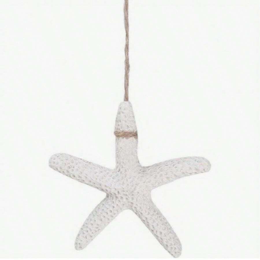 40pcs Resin Starfish Decorations, 1.18 Inch - Perfect For Weddings, Holidays, Home Crafts, Home Decor Ornaments & Accessories Best Gifts Birthday Graduation0 - White - View 1