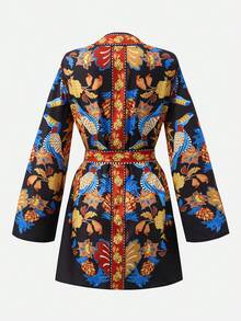 Swim Vcay Women's Casual All-Over Allover Print Kimono Cover Up, Summer - Multicolor - View 2