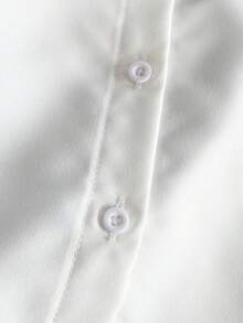 PrepCrw 女童学院风蝴蝶结装饰前扣泡泡袖衬衫 - 彩色 - 查看 8