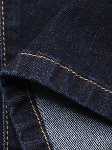 Livesso Women's Casual Loose Denim Tube Top And Wide Leg Pants Set, Vacation Style, Spring/Summer - Blue - View 8