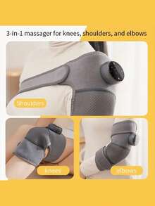 Heated Knee Massager, Heat And Vibration Three-In-One Massager, Portable Radio Massage Heating Pad, Elbow Shoulder Support Bag, Vibration Heating Mode. - Multicolor - View 8
