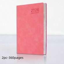 SHEIN 2026 新款笔记本（148*210毫米/5.83*8.27英寸） - 200/360页，带笔插，软皮封面，适合商务会议、学校、家庭和日常浪漫使用 - A5 - 查看 14