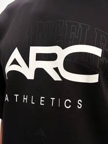 Arc Men's Letter Print Causal T-Shirts Summer