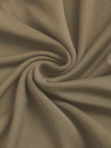 Sweetra Áo tank top dáng ôm, cổ lệch bất đối xứng, thích hợp mặc mùa xuân/hè. - Màu Khaki - Xem 4