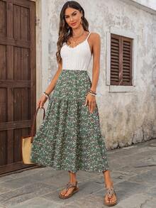 EMERY ROSE 女士休闲印花A字裙 夏季外出度假 女士休闲夏季假日 - 彩色 - 查看 3