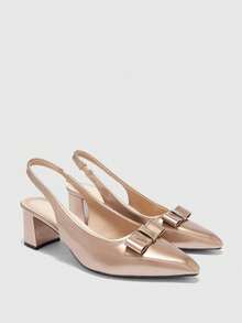 CUCCOO BIZCHIC Tacones para mujer - Oro rosa - Ver 4