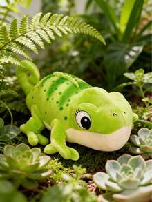 POKOJA LAND Chameleon Plush Doll, Green Chameleon Appearance, Soft And Comfortable Materials, Birthday Gifts For Girlfriend Boyfriend Friends, Home Decorations, Creative Desktop Collectibles - Multicolor - View 2
