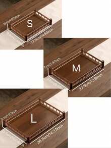 1 Khay gỗ óc chó có tay cầm, dùng để đựng thức ăn, đồ ăn nhẹ, đồ uống, sushi, bít tết, pizza, món tráng miệng, bánh ngọt, bánh mì, khay ăn sáng, khay cà phê, khay trà, đĩa đựng đồ nguội. - Màu Tím - Xem 5