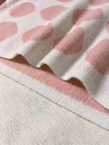 Franclia 优雅几何波点条纹长款A字针织半身裙，休闲百搭，适合通勤，秋冬季穿着 - 彩色 - 查看 7