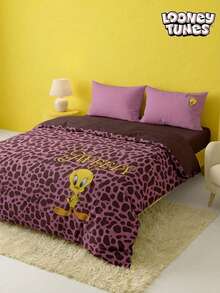 LOONEY TUNES X Joivida 卡通床上用品套装（3 件套）——1 个被套 + 2 个枕套（不含被芯），100% 涤纶，可机洗