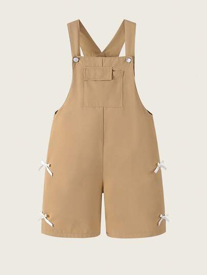 SHEIN جمبسوت قصيرة عصرية مع أشرطة للفتيات المراهقات، مناسبة للارتداء اليومي والمدرسي