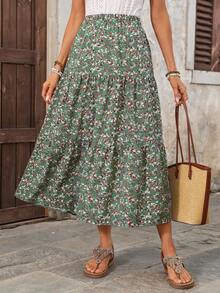 EMERY ROSE 女士休闲印花A字裙 夏季外出度假 女士休闲夏季假日 - 彩色 - 查看 1