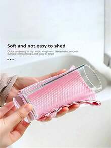 5/10Pcs Random Pattern Fish Scale Cloth, Lint-Free Cleaning Rag For  Wash & Dish Wiping, Absorbent Kitchen Towel - Multicolor - View 4