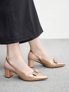 CUCCOO BIZCHIC Tacones para mujer - Oro rosa - Ver 7