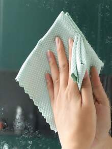 5/10Pcs Random Pattern Fish Scale Cloth, Lint-Free Cleaning Rag For  Wash & Dish Wiping, Absorbent Kitchen Towel - Multicolor - View 3