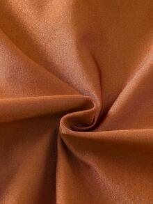 Swim Chiccia Women's Rust Brown One-Piece Swimsuit For Vacation, Party, Beach - Rust Brown - View 7