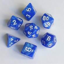 Set Dadu Poliedral Fantasi 7 Buah/Set untuk D&D, Cocok untuk Usia di Atas 14 Tahun, Permainan Pesta, Permainan Meja, Set Dadu Permainan Peran - warna - View 12