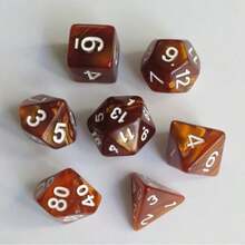 Set Dadu Poliedral Fantasi 7 Buah/Set untuk D&D, Cocok untuk Usia di Atas 14 Tahun, Permainan Pesta, Permainan Meja, Set Dadu Permainan Peran - warna - View 11