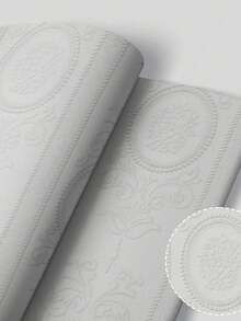 Cirelle 1m Removable 3D Wall Paper - Waterproof & Mold Resistant, Self-Adhesive Rococo Pattern Wall Sticker For Living Room & Bedroom, Instant Home Makeover Gift - Multicolor - View 17