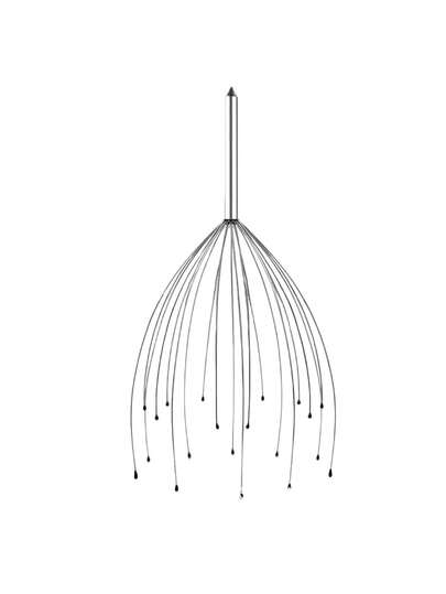 20-Claw Metal Scalp Massager, Octopus Tentacle Hair Brush, Steel Wire Head Massage Tool, Stress Relief Hair Care Device