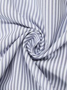 Franclia Women's Elegant Minimalist Commuter Casual Daily Office Lace-Up Striped Knit Gray & White Skirt, Suitable For Spring, Summer, Autumn - Multicolor - View 5