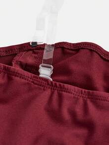 SHEIN Girlism 2pcs/Set Tween Girls' Casual Ruched Bandeau Top With Asymmetric Hem And Flare Pants