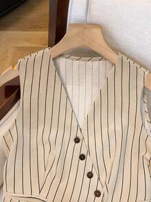 GlowEve Women's Woven Summer Two Pieces Set For Leisure And Vacation - Apricot - View 3