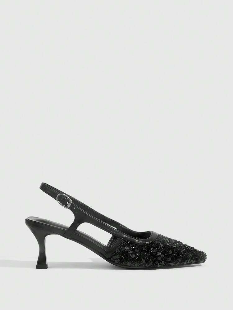 CUCCOO SZL Women's Pointed Toe Stiletto Heel Elegant, Sweet, Romantic High Heel Pumps, Slip-On Dress Shoes For Afternoon Tea, Date, Fashion Party, Work Outfit, Graceful Outfit, Versatile Basic, Halloween