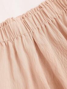 Sweetra Women's Crop Top & Shorts 2 Pieces Set, Summer - Orange - View 4