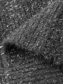 FRIFUL Women's Short Plush Thickened Casual Sweet Layered Sweater Pants, Autumn - Grey - View 6