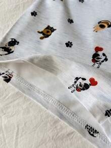 GlowEve Petite 2件套 娇小女款休闲可爱狗狗印花高腰修身超短裤，适合日常、居家、外出和购物等多种场合。 - 彩色 - 查看 5