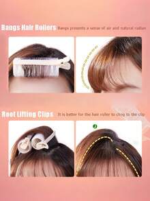 1个/2个/3个/6个/9个装 便携式法式蓬松卷发棒 无加热卷发器 打造蓬松波浪卷发 盘发造型 沙龙级家用美发造型工具配件 旅行必备 蓬松卷发棒套装 发夹 美妆必备 护发 - 彩色 - 查看 14