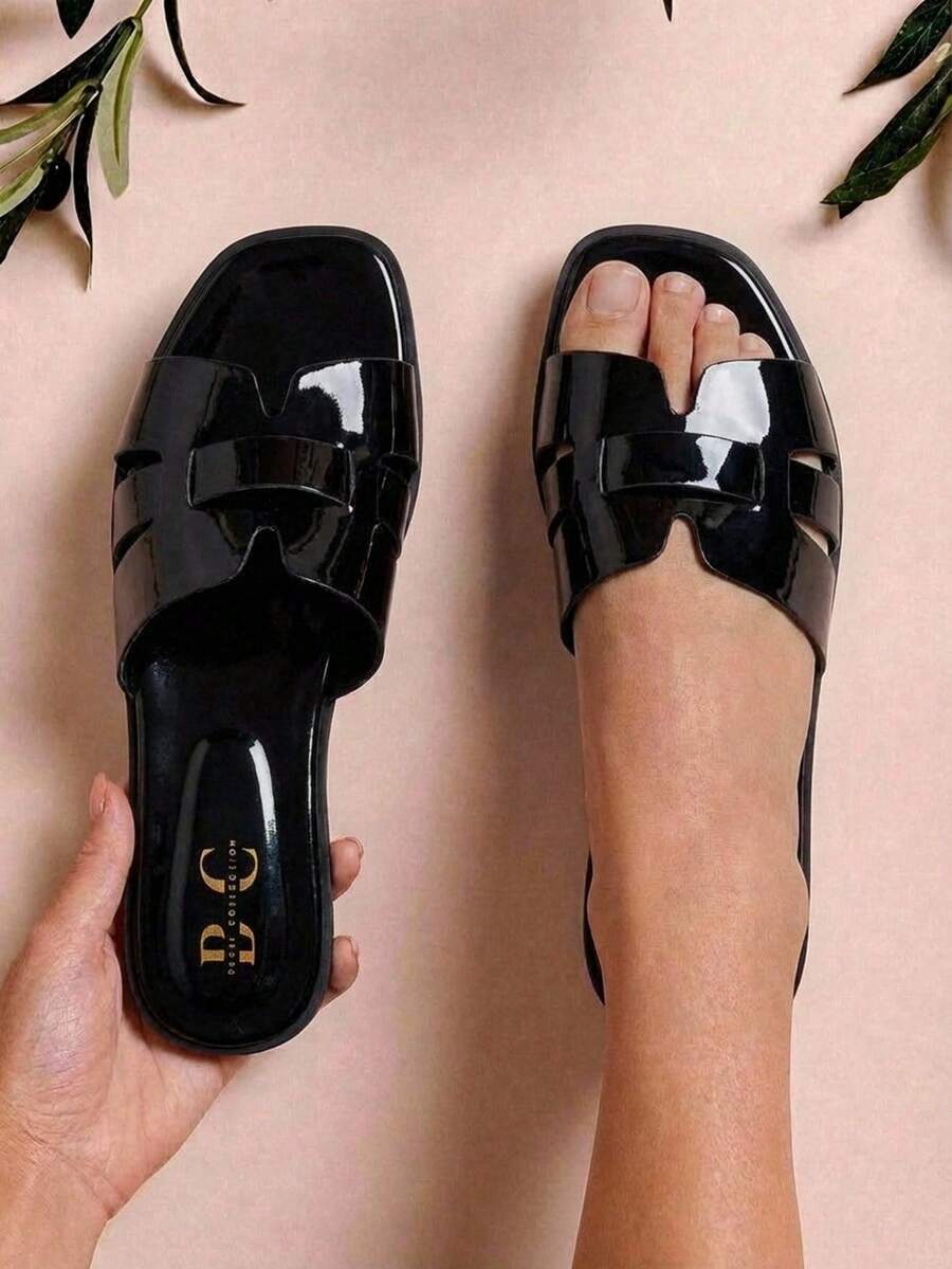 H" TYPE CHAROL SANDALIA FOR LADY MOD 11-01 - Black - View 1