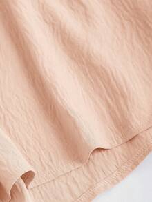 Sweetra Women's Crop Top & Shorts 2 Pieces Set, Summer - Orange - View 3