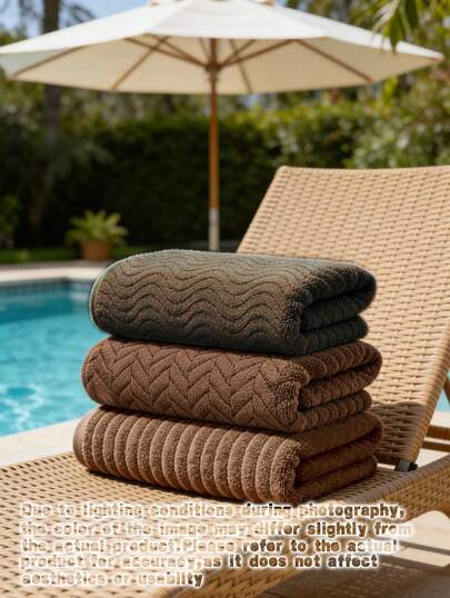 3 Bath Towel Sets -70x140 Cm/27.55x55.11 Inches - Valentine's Day Gift - Soft And Absorbent, With Good Drying Effect, Quick Drying, Easy Drying - Four Season Style - Skin Friendly, No Shedding Of Hair Or Color - Bathroom Shower Bath Towel Set - Suitable For Bathrooms, Beauty Salons, Hotels, Swimming Pools, Spas, Gyms, Mother's Day Gift Giving And Other Scenarios