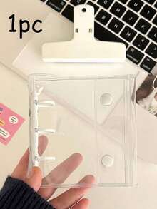 Mini 3-Ring Macaron Binder Cover, Dual Snap DIY Organizer Album, Fits 3-Inch Postcards, Kpop Idol Cards, School & Office Supplies, Photo Album, Durable Loose Leaf Notebook Cover, Planner & Note Taking - Multicolor - View 6