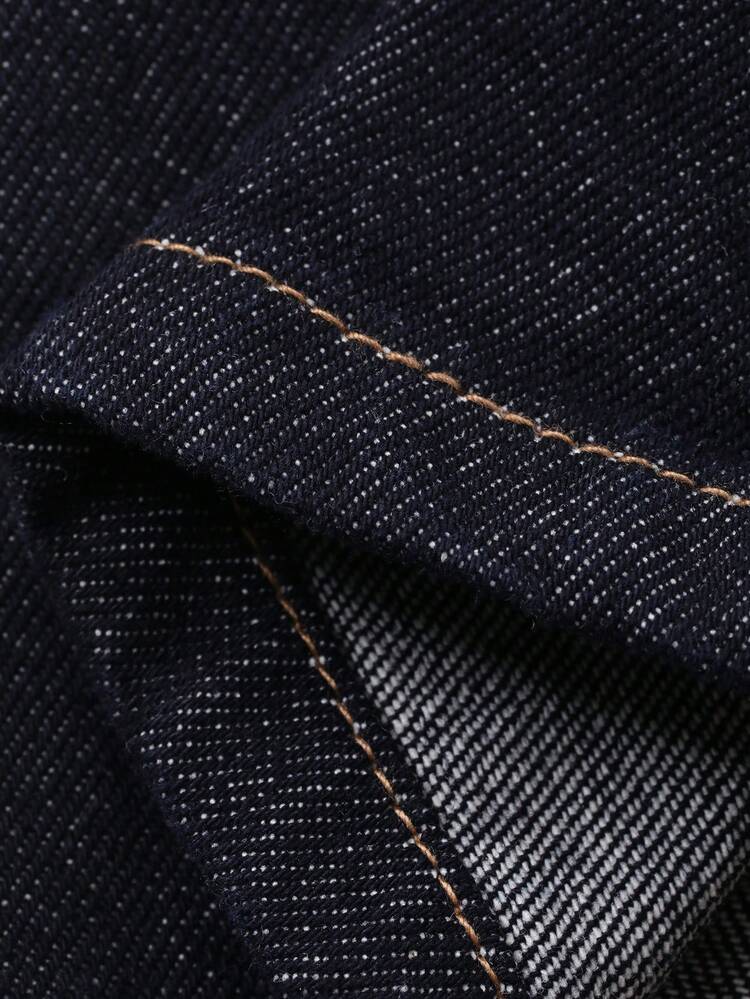 Young Boy Casual Everyday Commute Minimalist Versatile Loose Fit Wide Leg Jeans