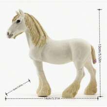 Realistic Horse Model Toys - PVC Animal Model Ornaments, Suitable For Farm Scenes, Tabletop Decoration, Sandbox Games, Simulation Environment, Ideal Holiday Gifts Birthday Graduation - Multicolor - View 2
