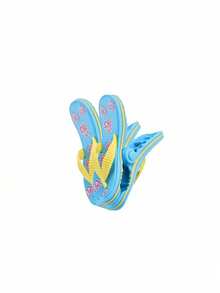 SHEIN 2pcs Beach Towel Clip Summer Portable Chair Holder Large Plastic Clothes Clip Parrot Watermelon Flamingo Ice Cream Pineapple Cactus Coconut Tree Style Clothesline, Graduation Season, Back To School Season Towel Clip - Multicolor - View 32