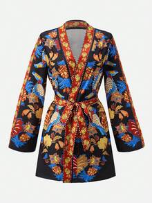 Swim Vcay Women's Casual All-Over Allover Print Kimono Cover Up, Summer - Multicolor - View 1