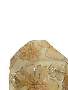 Lumalex 春夏简约复古亮片泳衣泳装度假优雅复活节波西米亚风海滩户外热门层叠婚礼季宴会成人礼海滩海边收腰时尚亮片3D花朵串珠流苏开衩系带优雅性感仙女迷你连衣裙女士生日短裙夏季波西米亚风女装 - 彩色 - 查看 14