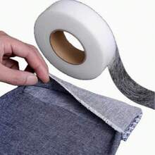 Băng lót, băng keo, băng keo hai mặt tự làm, băng lót vải không dệt, băng vải lanh quần, băng dán mép tự dính, băng keo ngắn, quần áo denim, phụ kiện may vá tại nhà, thích hợp cho phụ kiện may mặc - trắng - Xem 4
