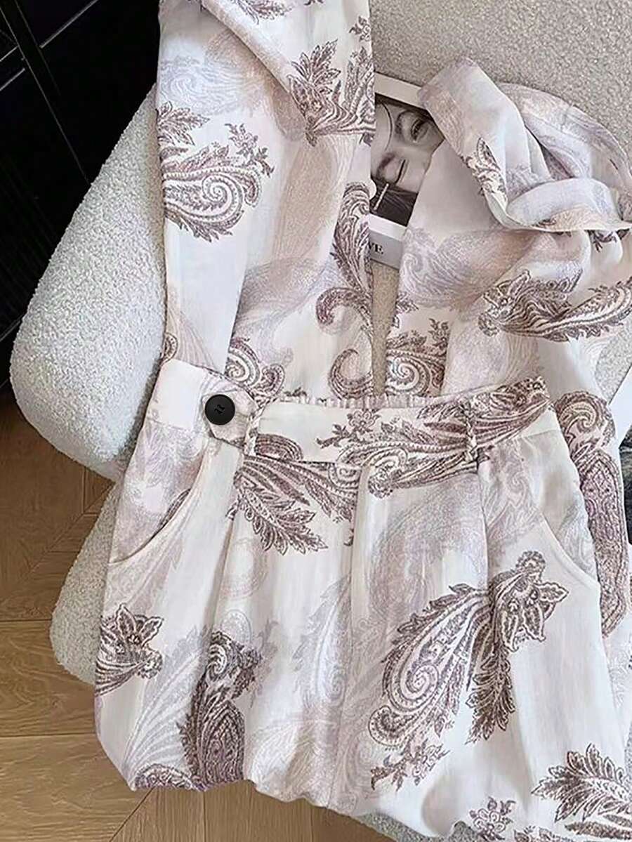 GlowEve Women's Fashionable Cashew Print Loose Fit Pants