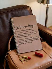 1 pièce Journal Faiseur de différence, Cahier de remerciements pour collègue, patron, cadeau pour professeur, collègue, cadeau d'appréciation, cadeaux d'anniversaire, 5,5 x 8,3 pouces, fournitures scolaires, rentrée des classes - StyleB - Voir 3